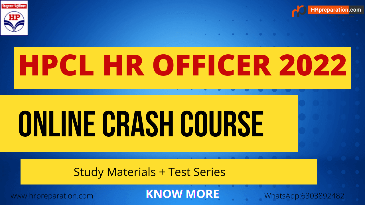 Best Online Course for HPCL HR Officer exam 2022