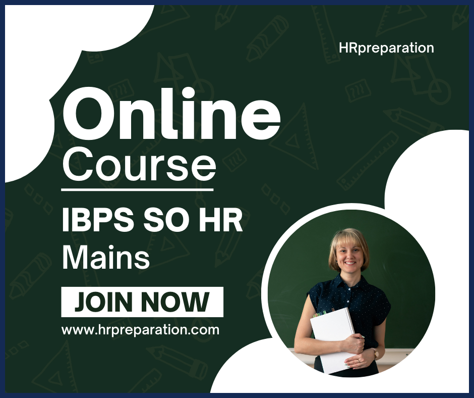 IBPS SO HR Mains Online Coaching Details 